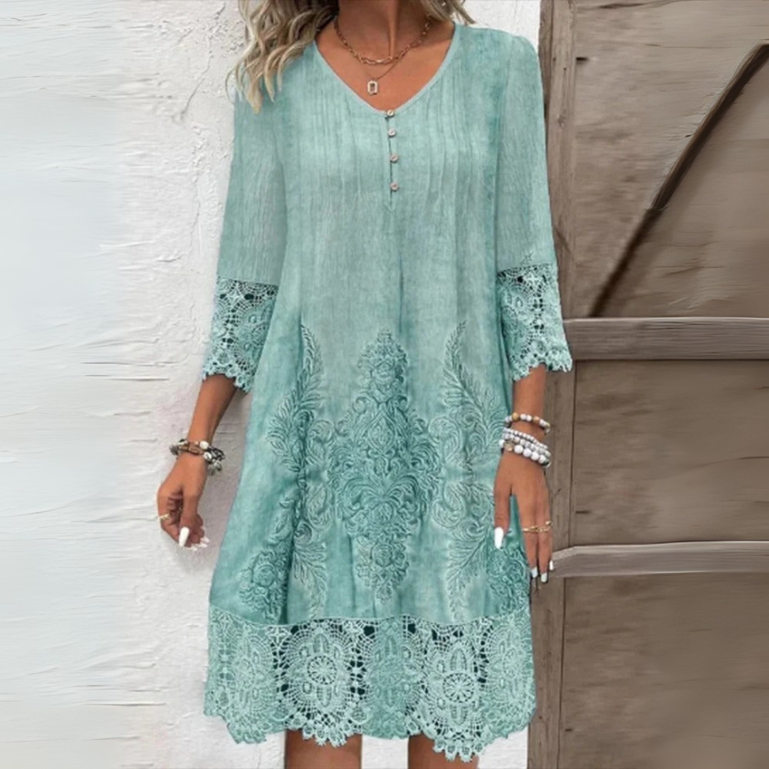 Maja – Elegant bohemsk blondekjole