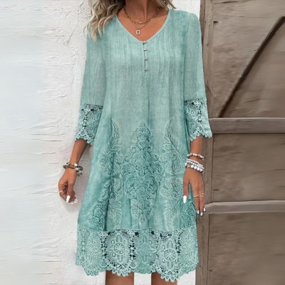 Maja – Elegant bohemsk blondekjole