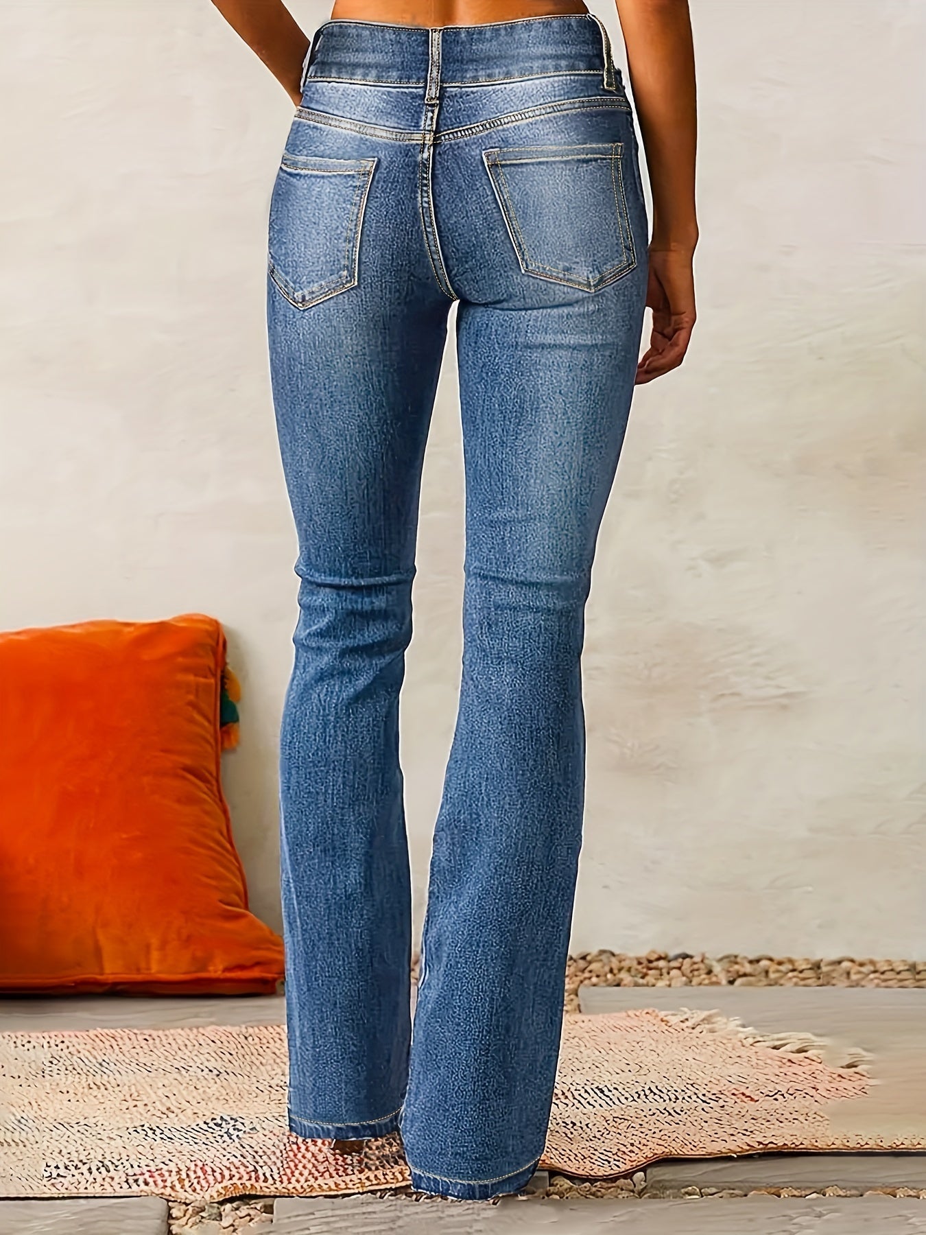 Iselin | Høytaljede flared jeans
