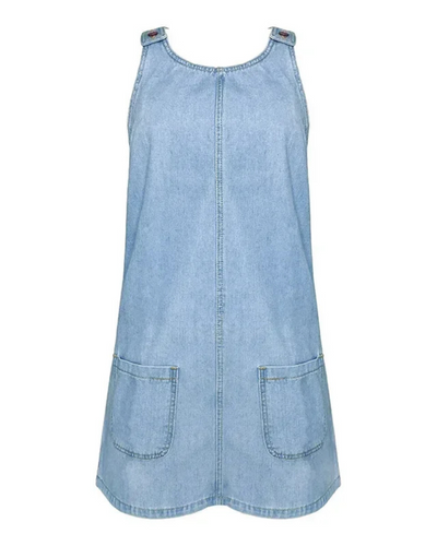 Sigrid Denimkjole™ | Sommerkjole med Flatterende Snitt