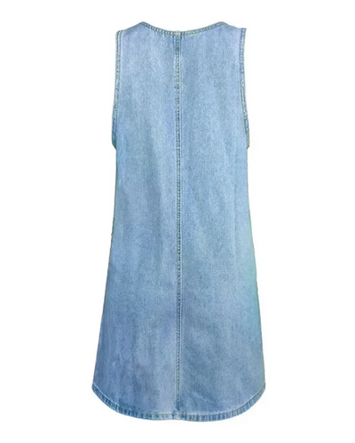 Sigrid Denimkjole™ | Sommerkjole med Flatterende Snitt
