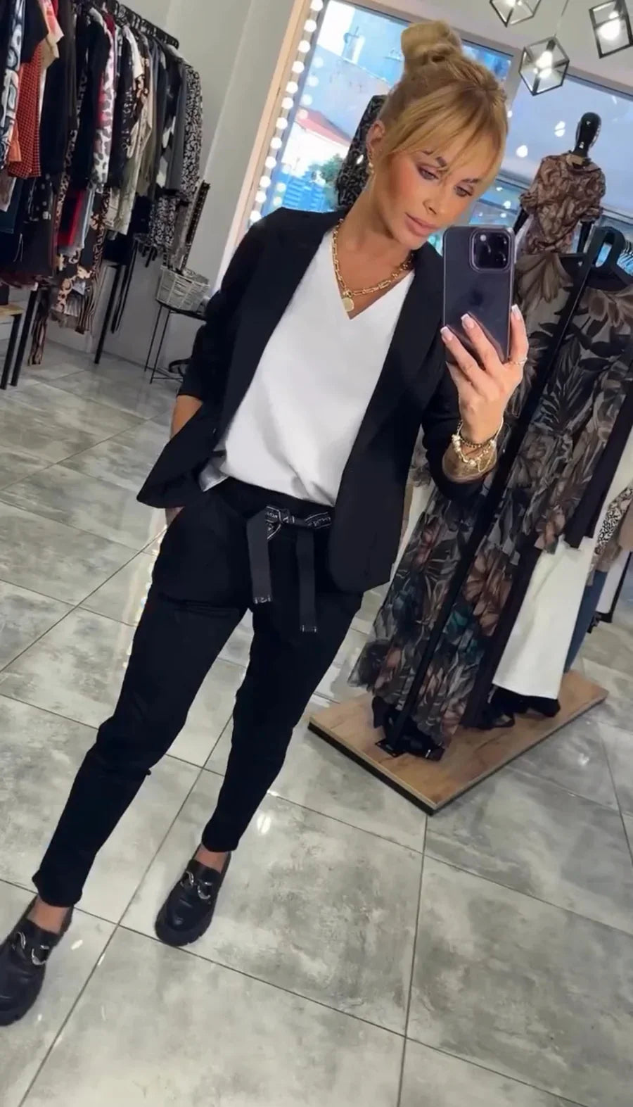 Anne | Elegant Blazer og Bukse-sett