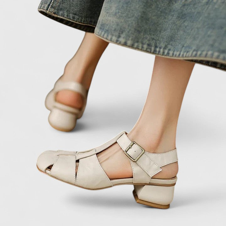 Lise | Elegante Lær Sandaler