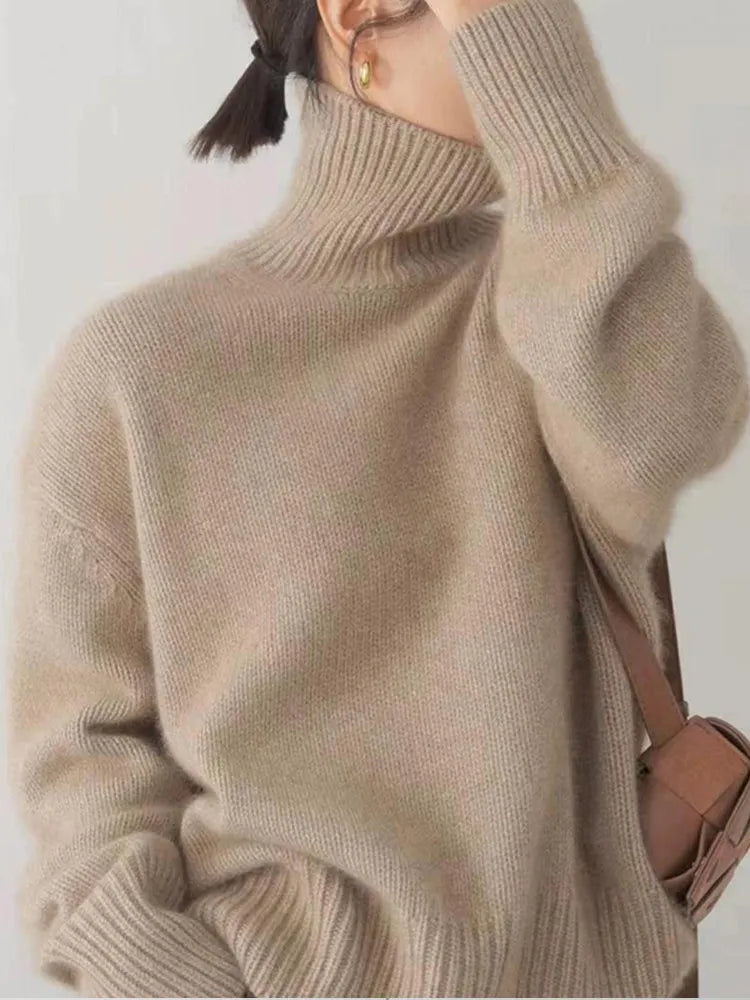 Camille | Oversized Turtleneck Genser