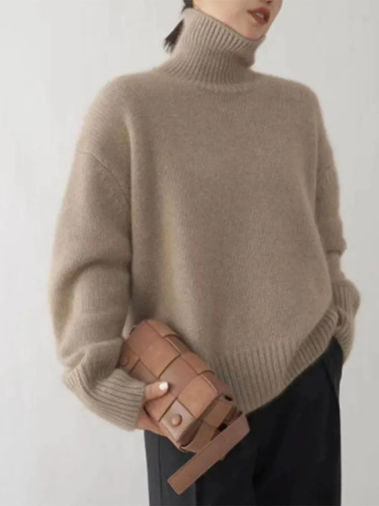 Camille | Oversized Turtleneck Genser