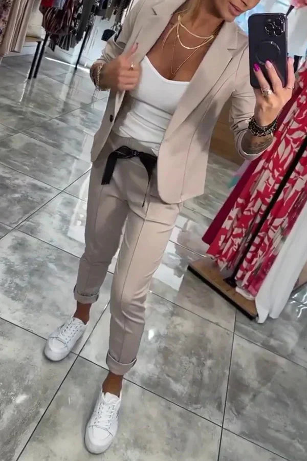 Anne | Elegant Blazer og Bukse-sett