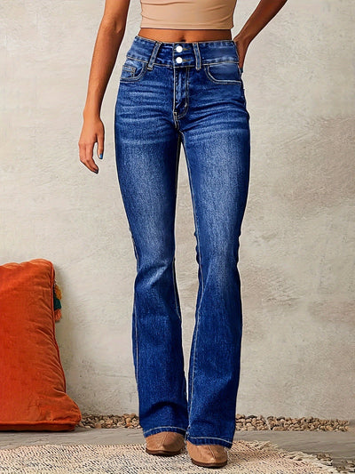Iselin | Høytaljede flared jeans