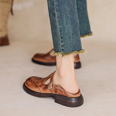 VELDA | ELEGANTE MARY JANES I LÆR